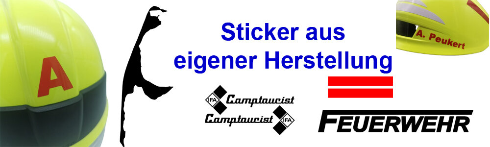 Ein Banner auf dem verschiedene Motive abgebildet sind, die als Sticker erstellt werden können