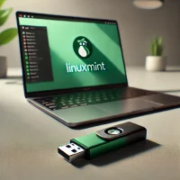 Linux Mint 22.1 XIA 8GB USB Boot Stick