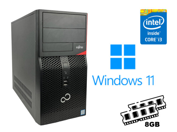 Fujitsu Esprimo PC P556 E90+ Intel Core i3 6100 @ 3,70GHz 8GB DDR4 RAM