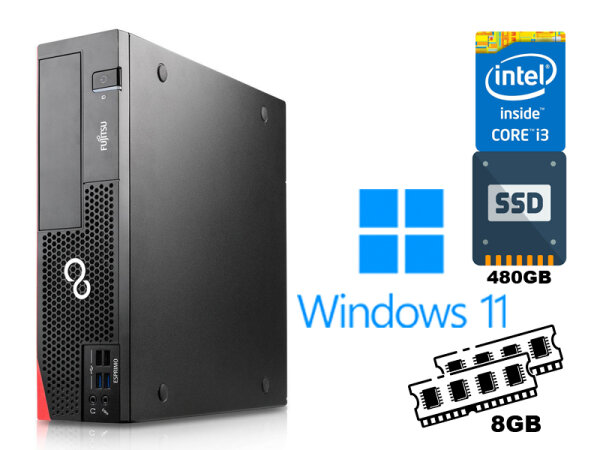 Fujitsu Esprimo D556 E90+ Intel Core i3-6100 Windows 11 Pro